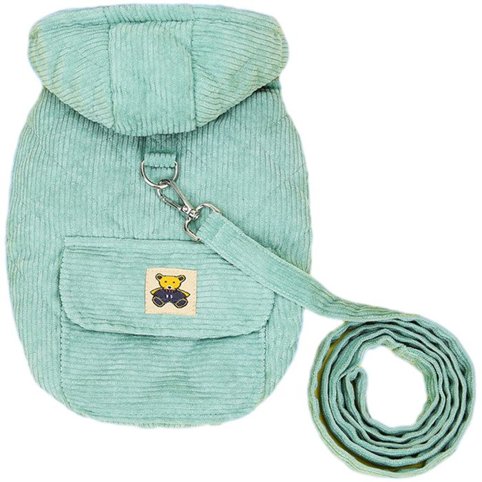 Comparer les prix de Pull pour petit chien sweat à capuche en polaire pour chat pull chaud et mignon pour chiot printemps-hiver (vert)