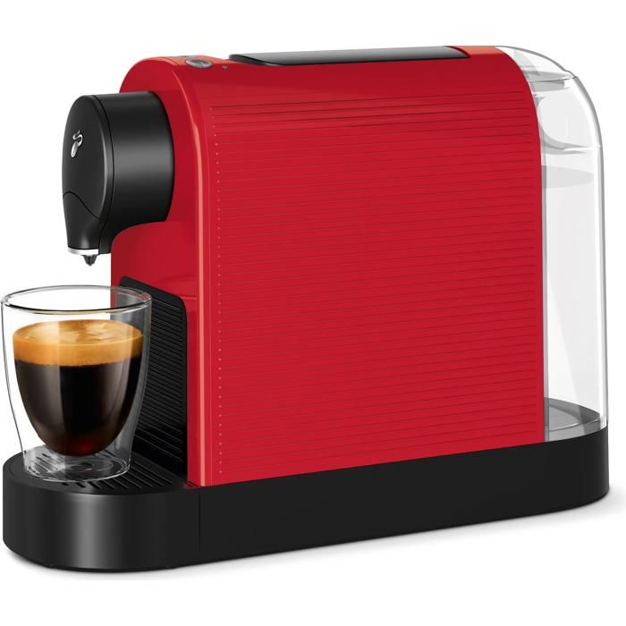 Machine à café à capsules - Tchibo - Cafissimo Pure Plus - Compact éco - Rouge