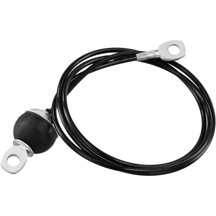 Câble Acier 1,5 M QWORK Pour Poulie Musculation – Balle à Gravité, Capacité 100 Kg, Revêtement PU, Compatible Machine à Câble