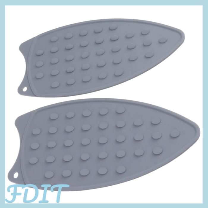 GOTOTOP 2Pcs Tapis de Repos en Silicone Résistant à la Chaleur pour fers à Repasser Matelas de Repos en Silicone Résistant à la