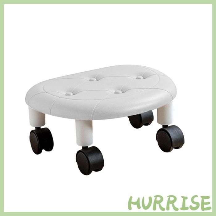 Garosa Tabouret roulant Low Roller Seating PU Plastic Structure Movable Wheels Stool For Living meuble tabouret