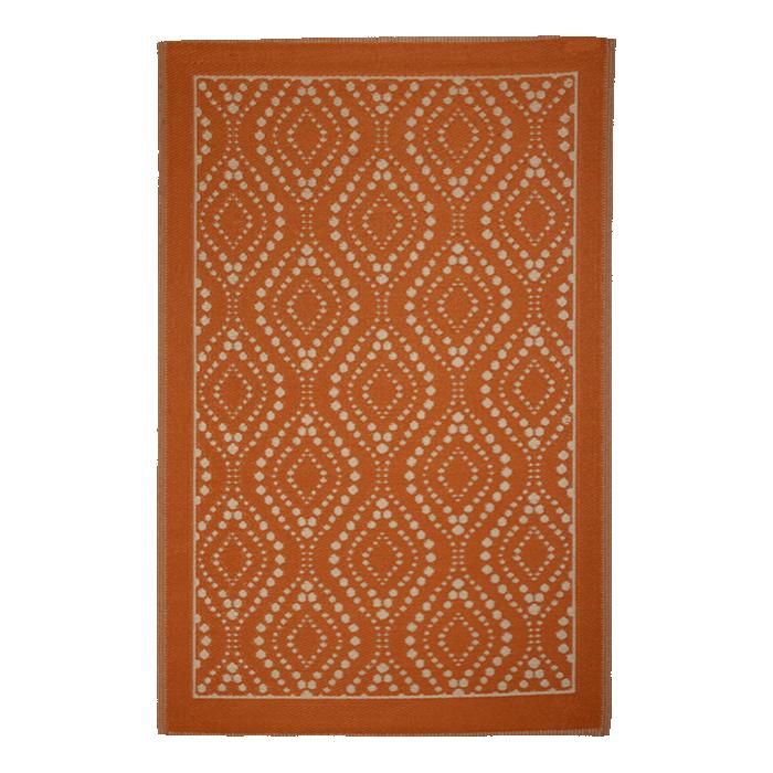 Tapis de jardin Desert Dream en plastique - Terracotta - L 182 x l 121 cm