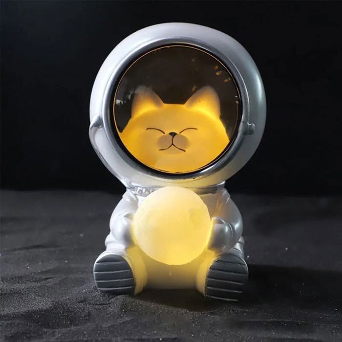 Lampe Chat Astronaute USB Mignonne veilleuses enfants cadeau anniversaire animal compagnie .