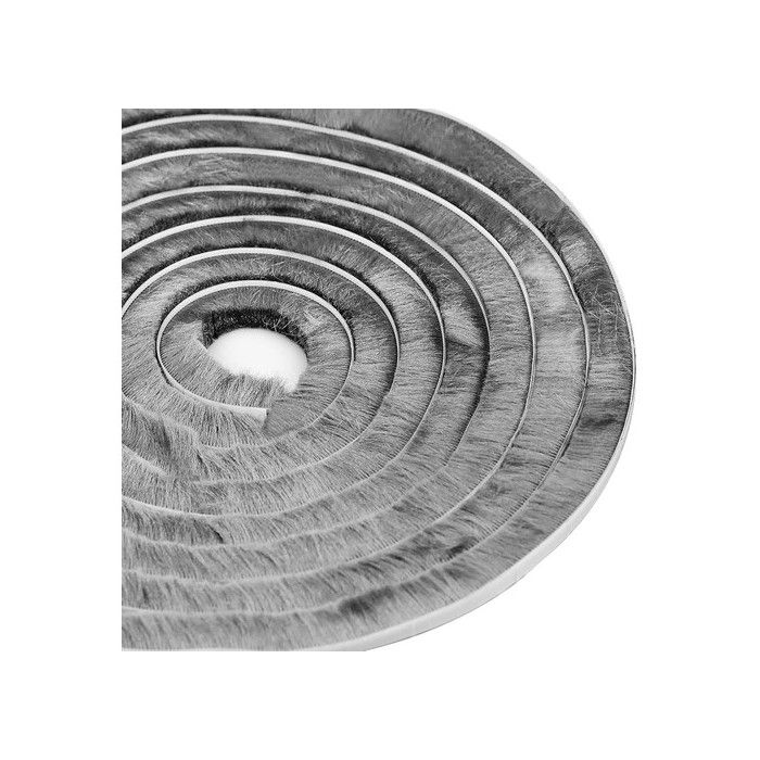 BETTE 5m Bande de Brosse 9mm x 15mm Joint Brosse Autocollante Anti-poussière Résistant au vent pour Fenêtres et Portes