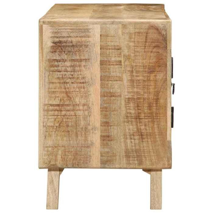 (11091)Moderne Meuble TV de salon ARMOIRE TV 105x46x32 cm bois massif de manguier brut poid:16.96 kg