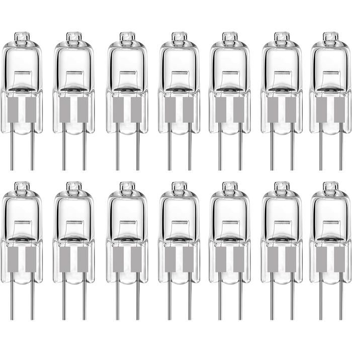 Lot De 14 Ampoules Halogènes G4 12V 10W Blanc Chaud 2800K 160Lm Ampoules À Culot À BrochesIntensité VariablePour HotteCui[CA94]