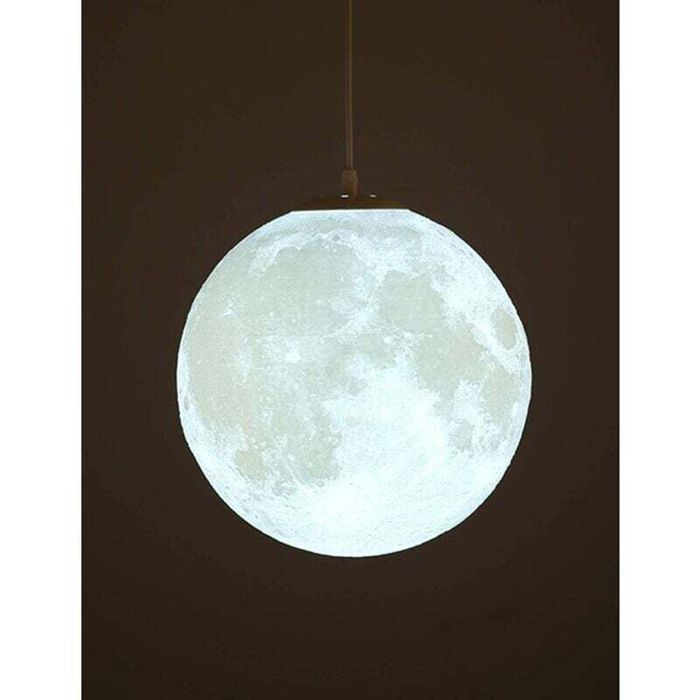 Plafonnier Lune 20 cm pour Chambre - Lampe de Plafond LED - Éclairage Intérieur 3 Couleurs Réglables