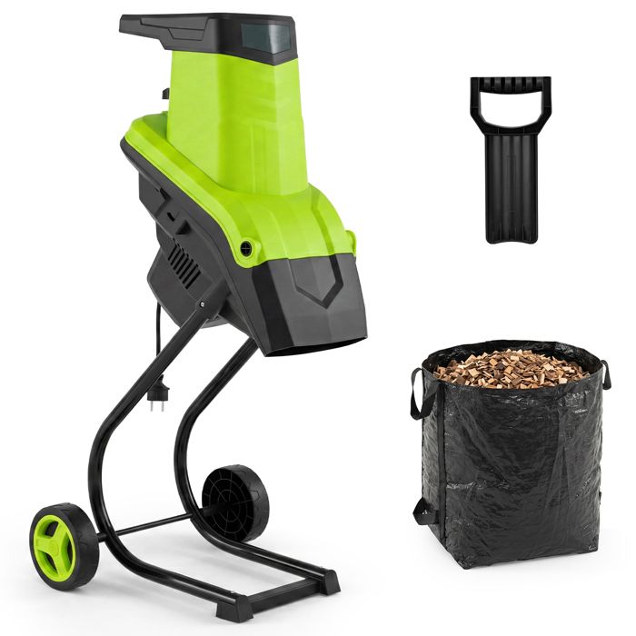 GIANTEX Broyeur Vegetaux et Branches 2500W Ratio de Broyage 21:1