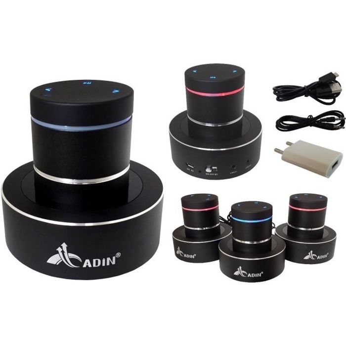Enceinte vibrante Bluetooth S8BT Adin 26W - Noir - Sans fil - Résistant ...