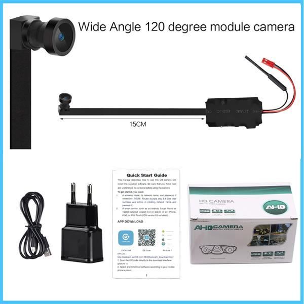 Grand angle Ajouter 64 Go-Mini caméra secrète Full HD, caméra de ...