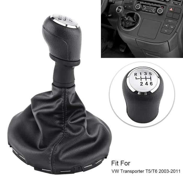 Pommeau de levier 6-Vitesse et soufflet de remplacement pour T5 / T6 de VW  (2003-2011) - Cdiscount Auto