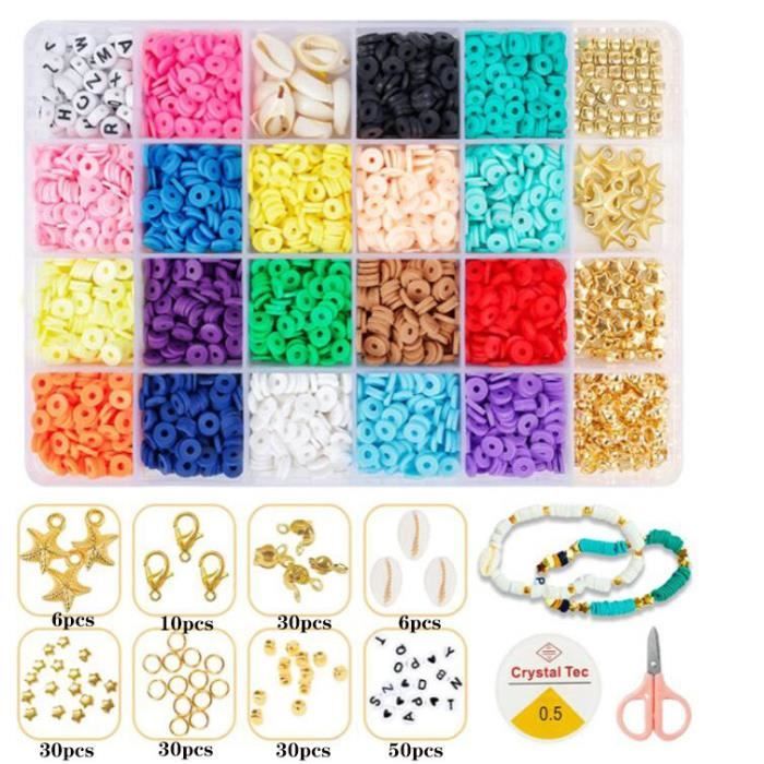 24 cellules Perles de Bracelet pour la Fabrication de Bijoux de