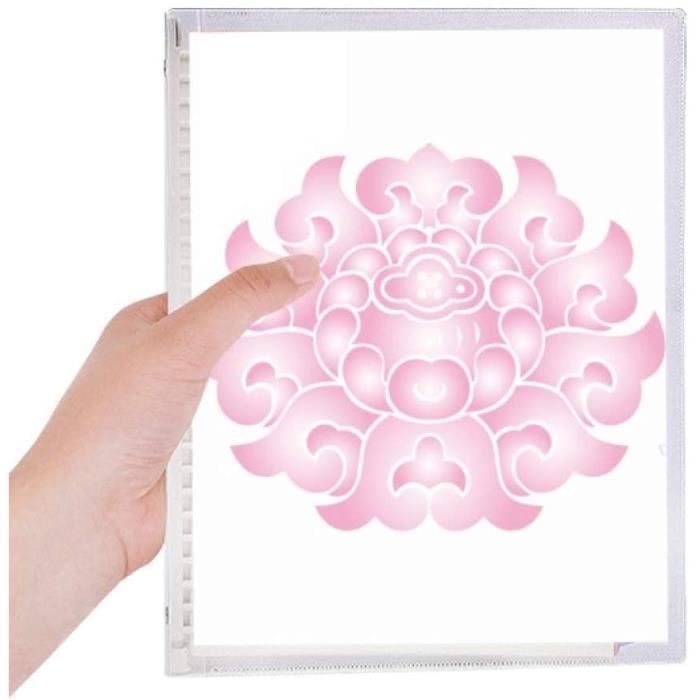 Lotus Flower Flower de notes en spirale rechargeable Motif fleurs Rose[J938] Cdiscount