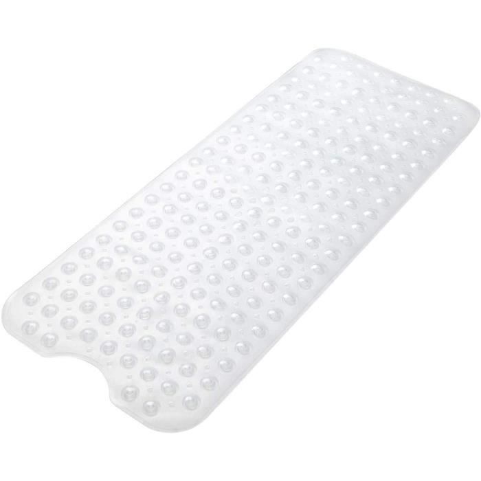 Tapis de Baignoire - Antidérapant - PVC - 100x40CM - 200 Ventouses - Lavable en Machine