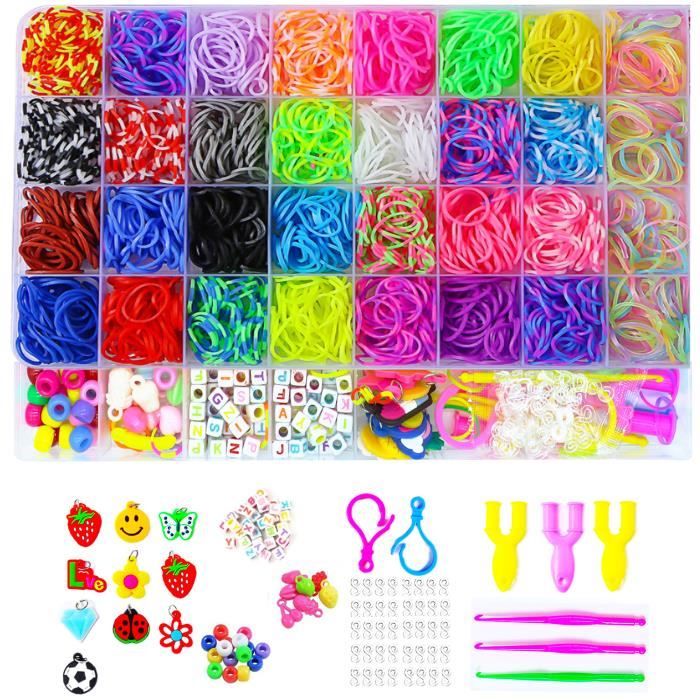 2600+ Elastique Bracelet Kit,36 Bracelets Elastiques en caoutchouc de  couleurs différentes,C'est le meilleur choix pour les enfants - Cdiscount  Jeux - Jouets