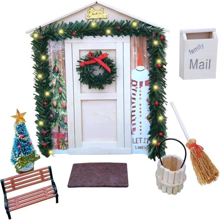 8 Accessoires Lutin De Noël Pour Poupée – Tenue Elfe, Traîneau, Renne & Plus