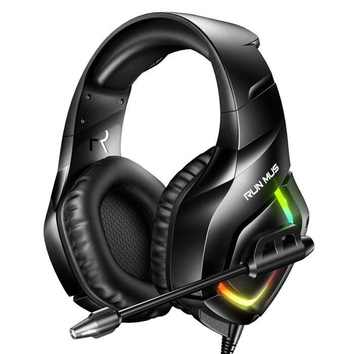 Casque Gaming Casque Gamer Casque De Jeu Lumineux Avec Micro Suppression De Bruit Onikuma K10 Pro Son Surround Pour Pc Mac Ps4 Cdiscount Tv Son Photo