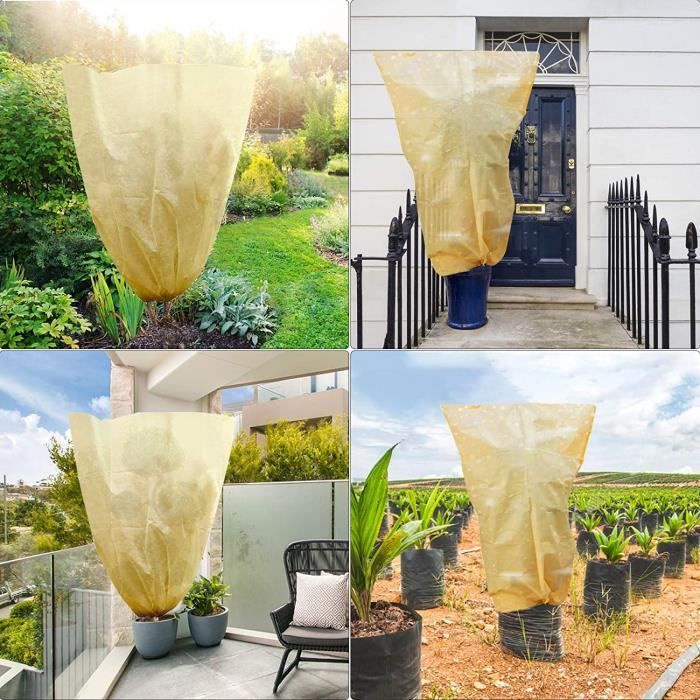 Housse d'hivernage pour Plante(100x80 CM). Voile d Hivernage des Plantes  Réutilisable Convient pour la Protection Extérieur en Hiver - Cdiscount  Jardin