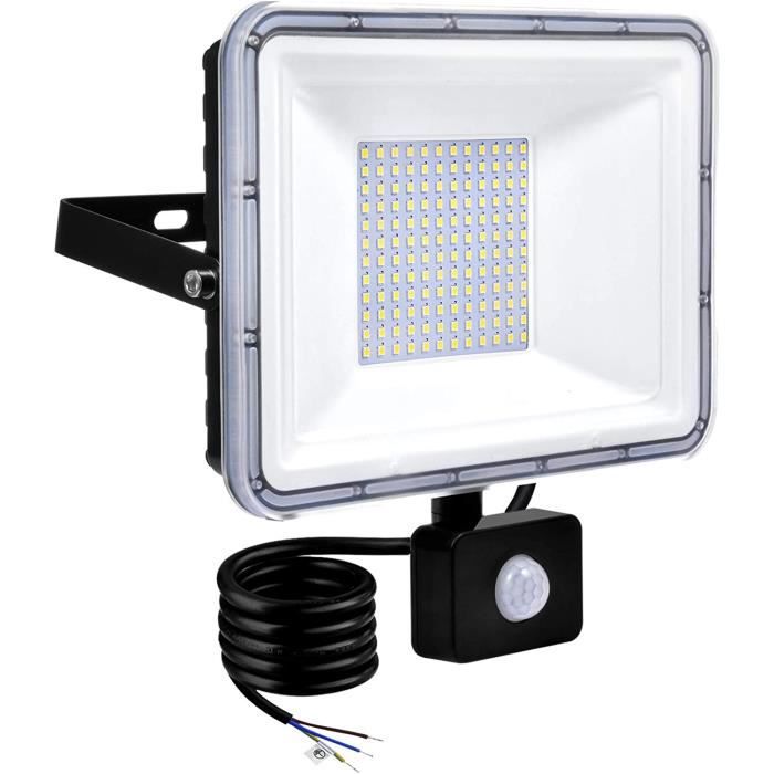 NIKEEYEN Projecteur 100W Exterieur détecteur de Mouvement Etanche IP65