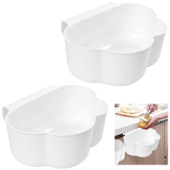 Poubelle Suspendue Avec Couvercle À Retour Automatique, Poubelle Accrocher Porte, Poubelle