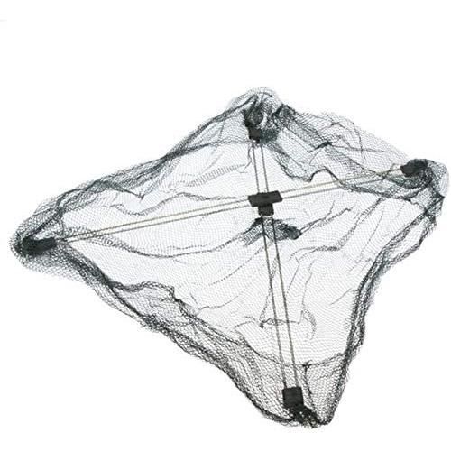Nasse à Poissons Pliable En Nylon - Filet Rond 80x80x35 Cm, Corde épaisse, Pour Crabes, Crevettes, Appâts