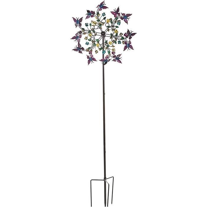 MOULIN À VENT En Métal Pour Jardin, Attrape-vent Unique Et Magique D K3B5 EUR 22,25 - FR