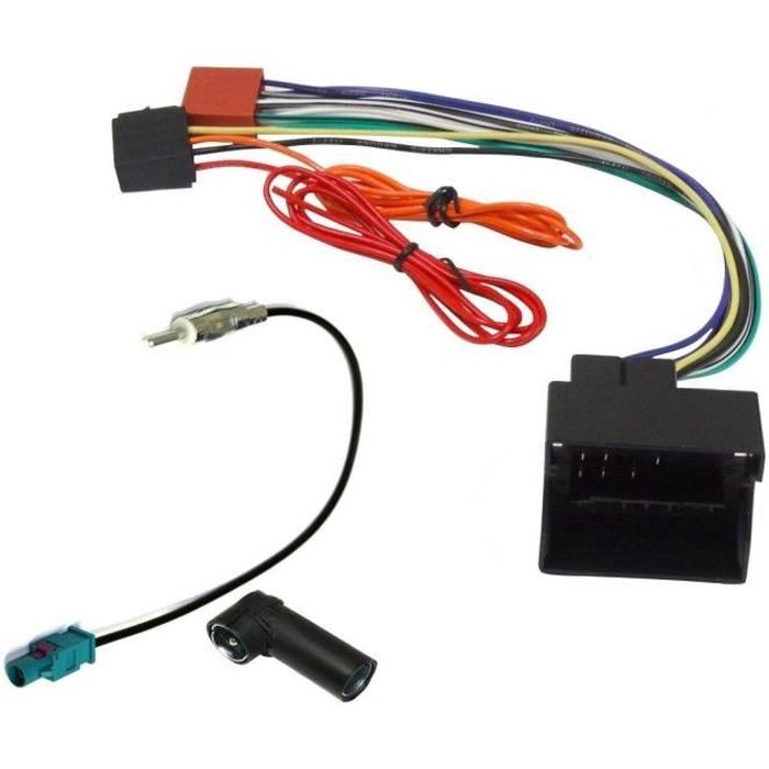 Kit Adaptateurs ISO Autoradio + antenne Audi/ Seat/ Skoda/ VW Bora ap2002