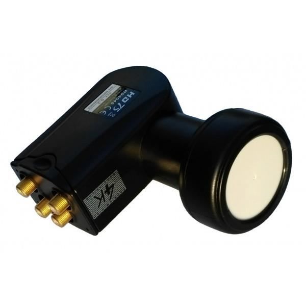 LNB OCTO High Gain 65 DB - Faible Bruit 0.1 DB - Full HD 4K TNTSAT Astra FRANSAT - Pour 8 Utilisateurs