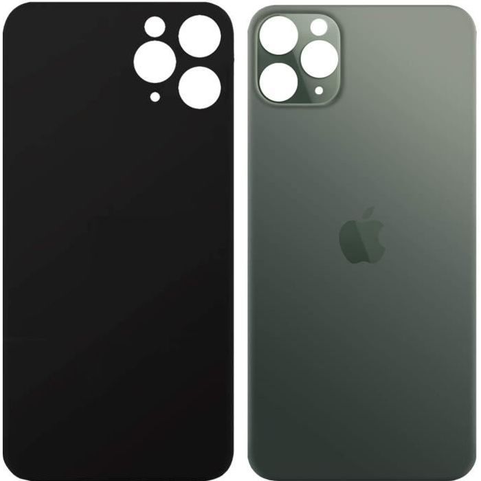 Vitre Arriere Apple iPhone 11 Pro Vert Cache Dos En Verre Avec Logo -  Cdiscount Téléphonie