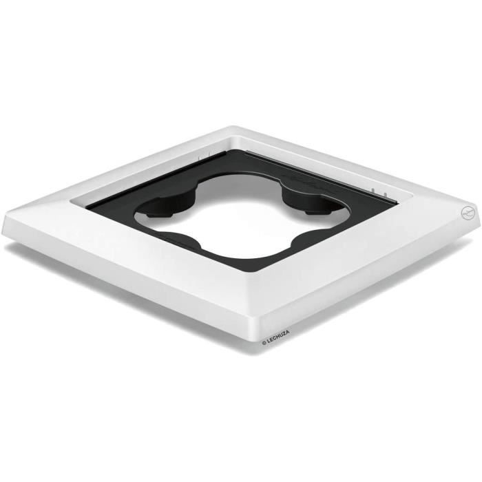 Support à Roulettes Lechuza - Pour Pots Cubico/Cottage/Premium - Blanc - 32x32x4,5cm - Mobile