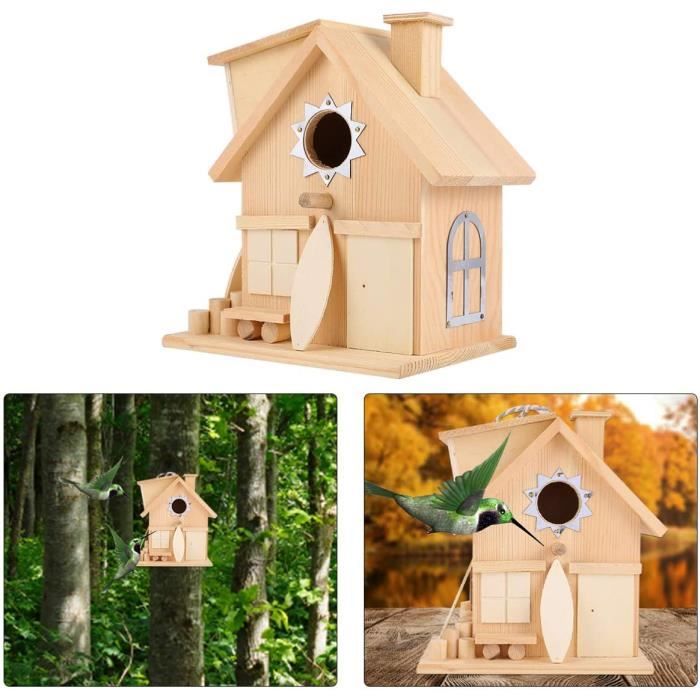 Kit De Carillon à Vent En Bois – Nichoir à Oiseaux – Bricolage Créatif Pour Enfants – 2 Ensembles
