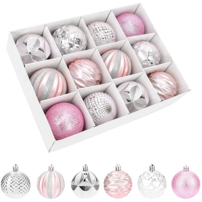 étain 1003 Lot de 12 Premier incassable Arbre de Noël Suspendu boules 6cm étain 1003 Lot de 12 Premier incassable Arbre de Noël Suspendu boules 6cm