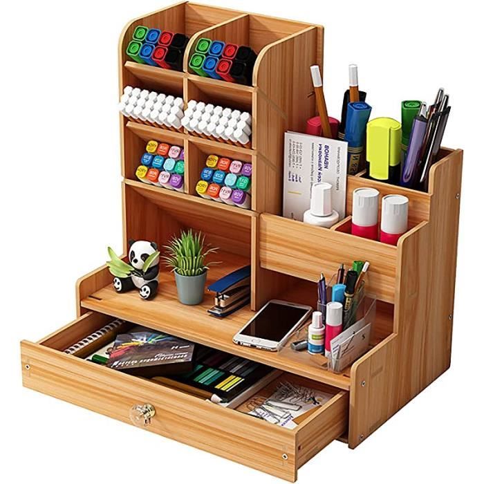 Organiseur De Bureau En Bois Monter Soi m me Bo te De Rangement Avec organiseur-de-bureau-en-bois-monter-soi-m-me-bo-te-de-rangement-avec