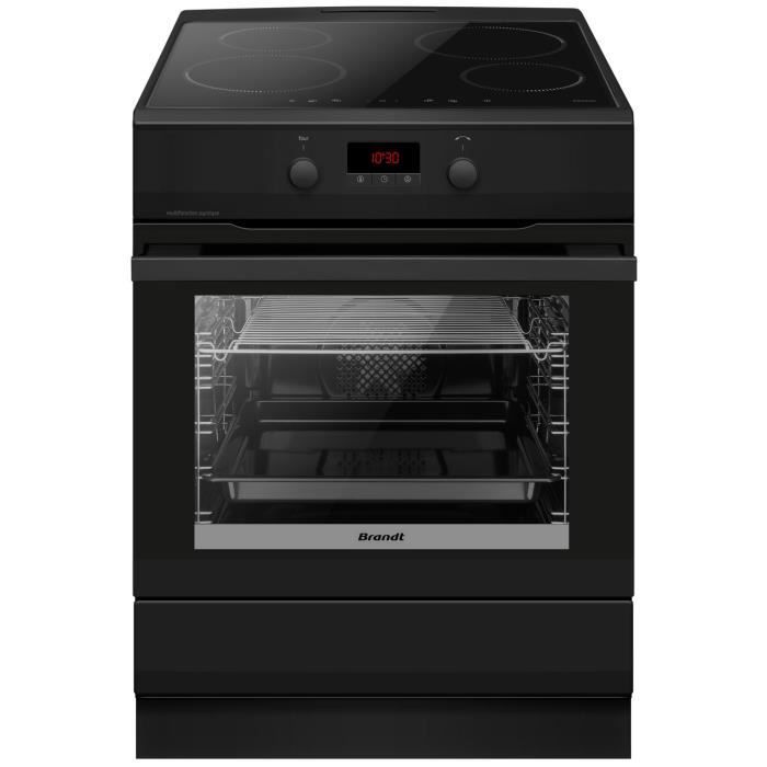 Cuisinière Induction BRANDT BCI2652A - 4 Feux - Pyrolyse - L60cm