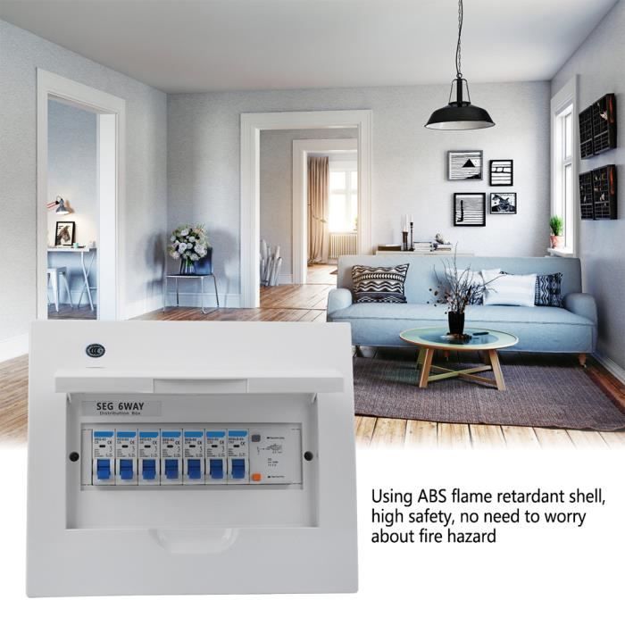Disjoncteur Différentiel 2 Voies 40A 30mA Avec Deux Disjoncteurs 6A Et 16A - Protection IP65