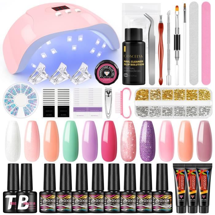 Lot De 10 Pinces Pour Dépose De Vernis Semi-Permanent Ou Gel UV/LED - Couleur Blanche Opaque - Neuf