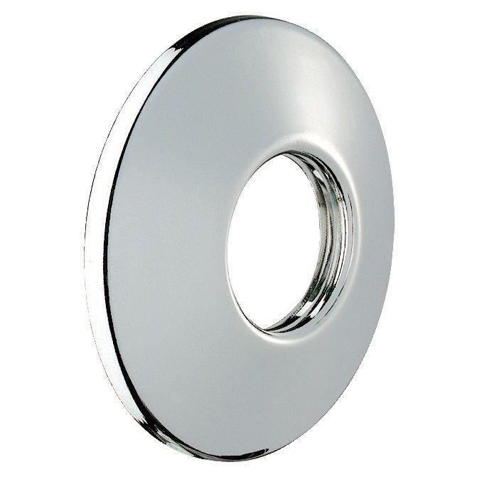Rosaces bombées filetées 20x27 chromées diamètre 60mm hauteur 20mm la paire