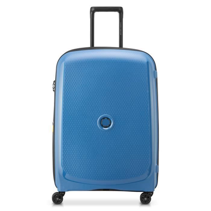 DELSEY Paris - Valise Soute Rigide CARROUSEL 2 - Set De 3 Valises Extensibles - Bleu - Sécurité & Élégance