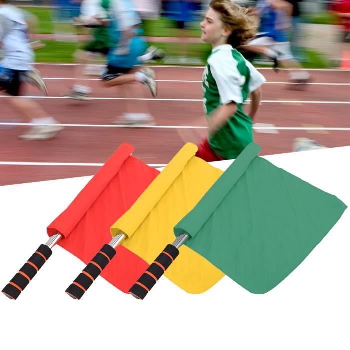 Homoyoyo 4pièces Drapeaux Arbitre De Match Acier Inoxydable Avec Poignée Éponge Drapeau Rouge Pour Événements Sportifs Et Athlétisme Homoyoyo 4pièces Drapeaux Arbitre De Match Acier Inoxydable Avec Poignée Éponge Drapeau Rouge Pour Événements Sportifs Et Athlétisme