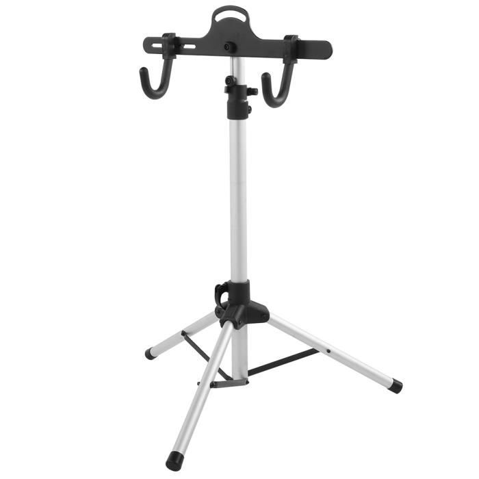 Pied de montage vélo pliable 4 pieds acier avec machoire réglable pour vélo musc