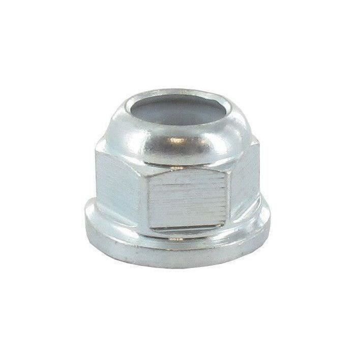 Écrou pour renvoi d’angle M10 x 1,0 (pas à gauche) avec bague d'arrêt en nylon