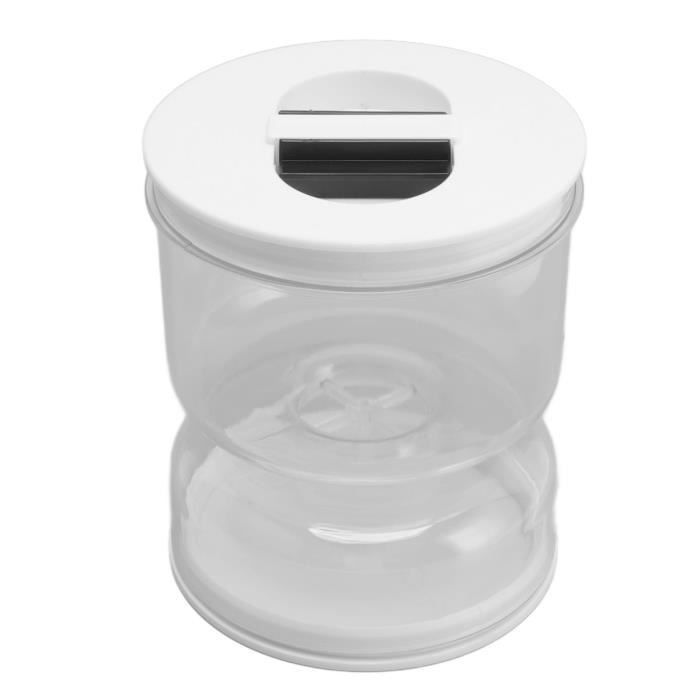 Pot à Cornichons Avec Séparateur De Jus - Bocal Hermétique En ABS Transparent, Forme Sablier - Pour Olives, Légumes Marinés - 14