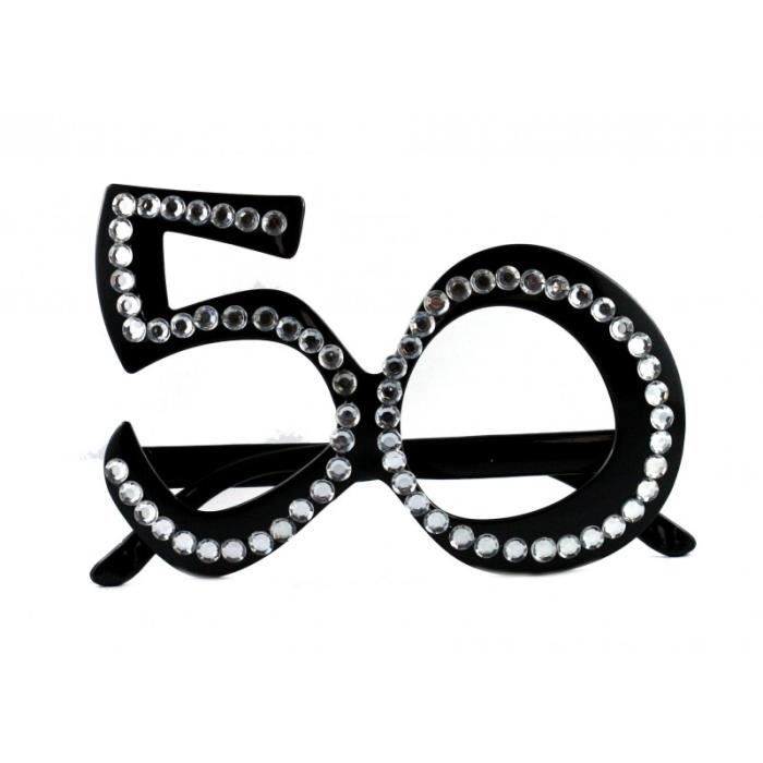 Lunettes Anniversaire 50 Ans Noires Cdiscount Jeux Jouets
