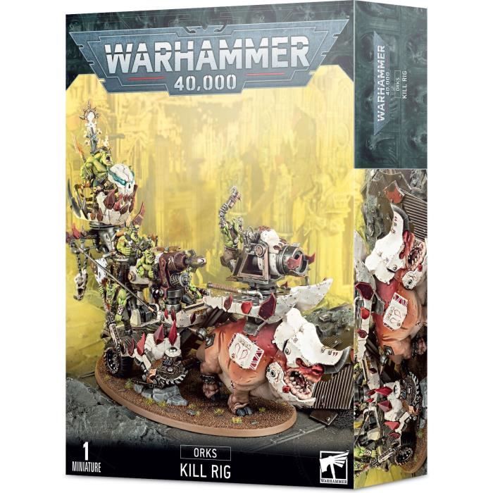 Figurine Games Workshop Warhammer 40k - Orks KariolKitu - blanc/marron/orange - TU