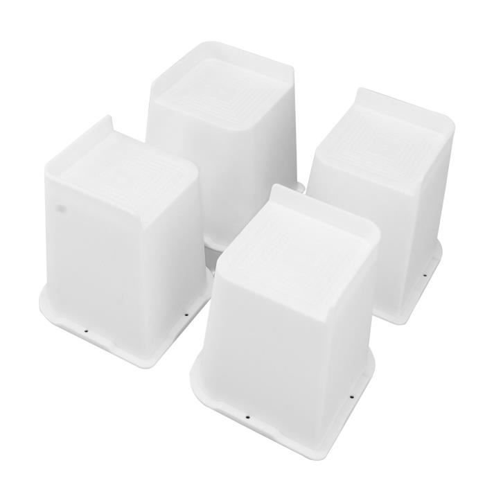 Lot De 2 Rehausseurs De Step Série 8 – Pour Plateforme Fitness, Noirs, Solides Et Ajustés