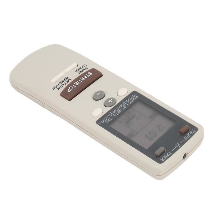 LIG Télécommande de climatiseur de remplacement pour Fujitsu AR‑AB8 AR