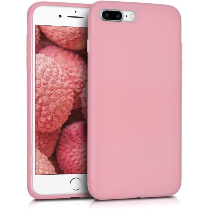 Coque APPLE iPhone 13 Silicone rose clair Apple en rose