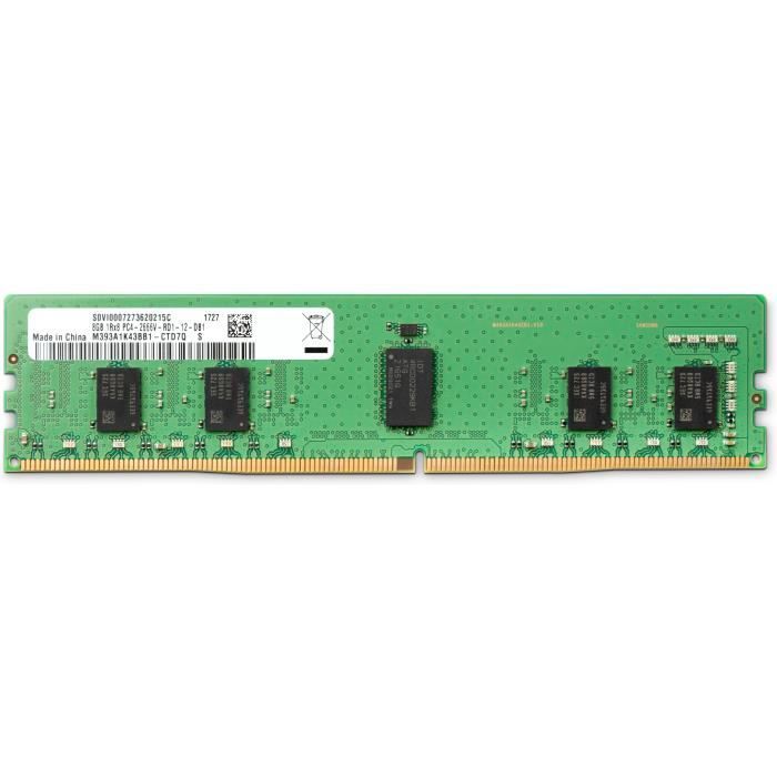 HP DDR4 module 8 Go SO DIMM 260 broches 2666 MHz / PC4 21300 1.2 V mémoire sans tampon non ECC pour non ECC : HP 250 G7 EliteBook 1050 G1 735 G5 735 G6 745 G5 745 G6 755... - vue 3
