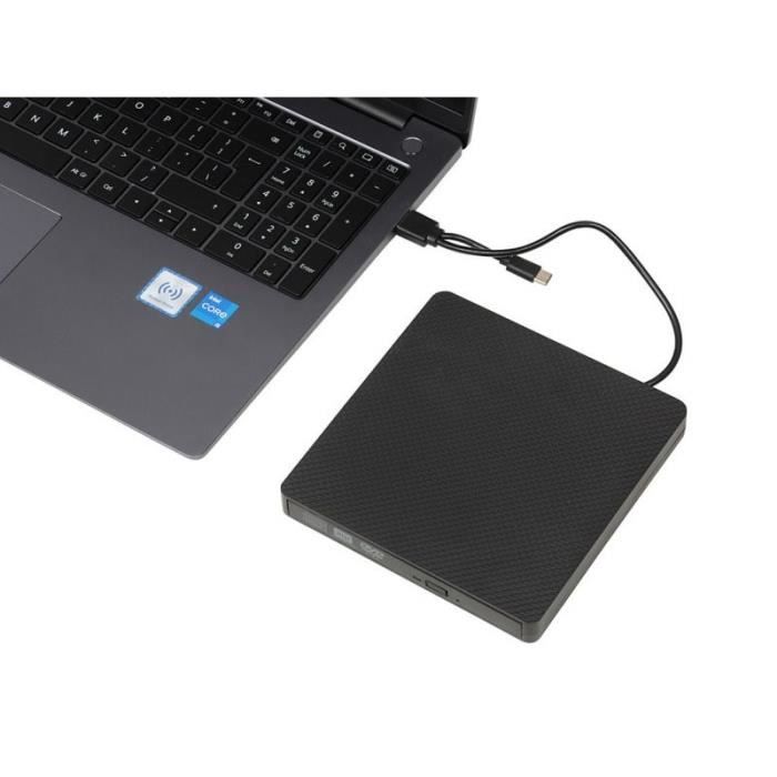 Graveur DVD externe IED03 USB 3.1 Gen 24x lecture CD 8x écriture DVD - vue 2
