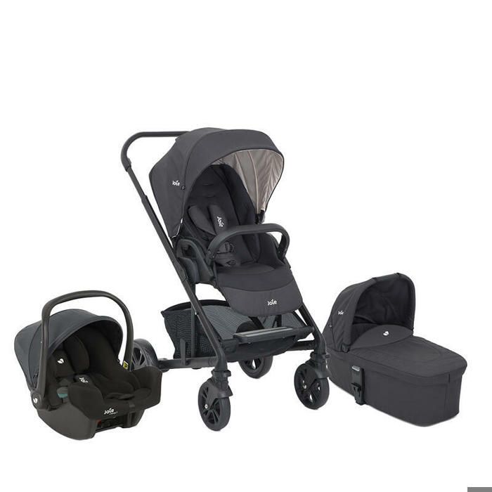 JOIE Poussette trio Chrome Nacelle chrome Coque I Snug 2